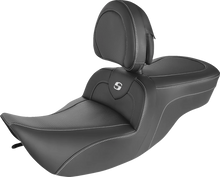 Load image into Gallery viewer, Saddlemen Roadsofa™ Seat - Carbon Fiber - with Backrest 897-06-185BR - Main Product View