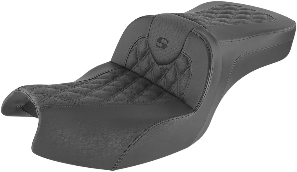 Saddlemen Roadsofa™ Seat - Full Lattice Stitch - Black - Indian I20-06-182 - Main Product View