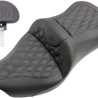 Load image into Gallery viewer, Saddlemen Roadsofa™ Seat - Full Lattice Stitch - with Backrest - Black - '09-'23 FLHTCUTG 808-07B-182TBR - Main Product View
