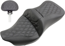 Load image into Gallery viewer, Saddlemen Roadsofa™ Seat - Full Lattice Stitch - with Backrest - FL '08-'23 808-07B-182BR - Main Product View