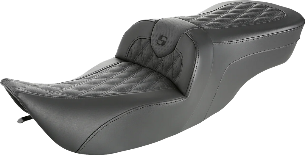 Saddlemen Roadsofa™ Seat - Full Lattice Stitch - without Backrest - FLH '97-'07 897-06-182 - Main Product View