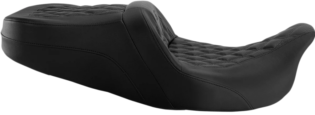 Saddlemen Roadsofa™ Seat - Full Lattice Stitch - without Backrest - FLT/FLH '08-'23 808-07B-182 - Main Product View