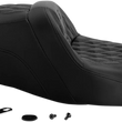 Load image into Gallery viewer, Saddlemen Roadsofa™ Seat - Full Lattice Stitch - without Backrest - FLT/FLH '08-'23 808-07B-182 - Side View