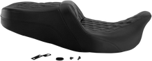 Load image into Gallery viewer, Saddlemen Roadsofa™ Seat - Full Lattice Stitch - without Backrest - FLT/FLH '08-'23 808-07B-182 - Side View