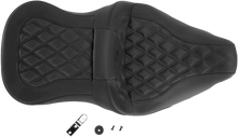 Load image into Gallery viewer, Saddlemen Roadsofa™ Seat - Full Lattice Stitch - without Backrest - FLT/FLH '08-'23 808-07B-182 - Back View