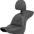 Load image into Gallery viewer, Saddlemen Roadsofa™ Seat - Lattice Stitch - with Backrest - FXLR/FLSB '18-'23 818-29-182BR - Main Product View