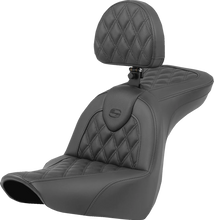 Load image into Gallery viewer, Saddlemen Roadsofa™ Seat - Lattice Stitch - with Backrest - FXLR/FLSB '18-'23 818-29-182BR - Main Product View