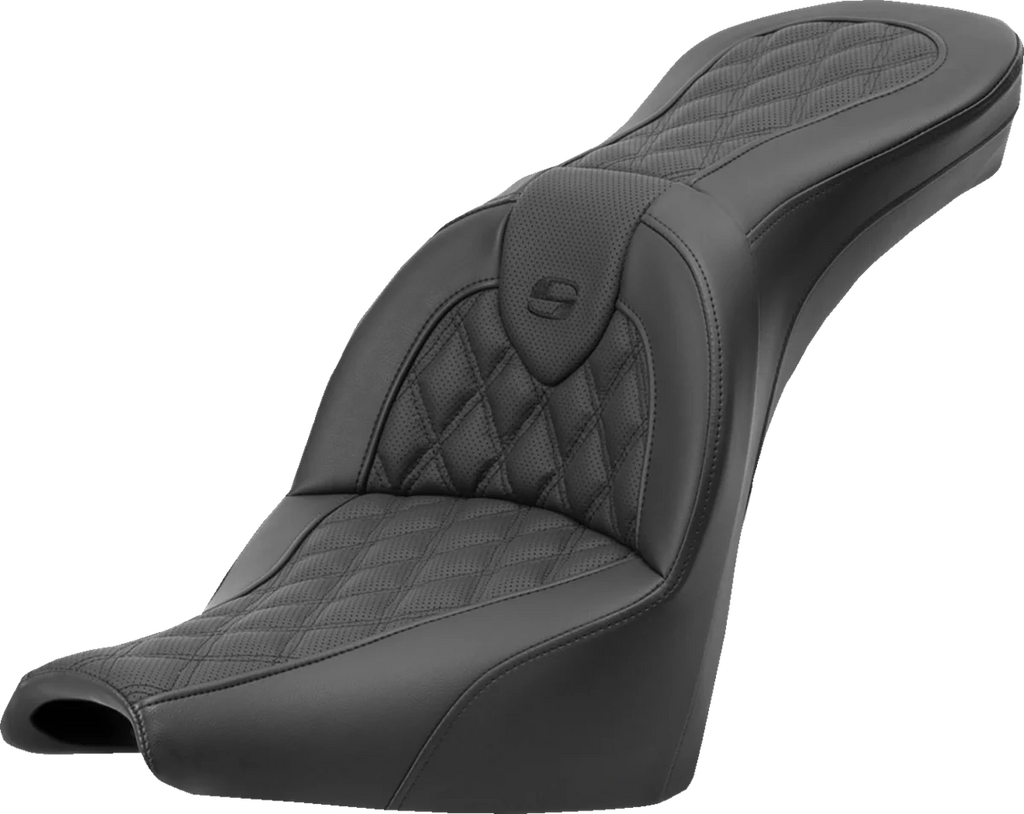 Saddlemen Roadsofa™ Seat - Lattice Stitch - without Backrest - FXBB/FXST '18-'23 818-30-182 - Main Product View
