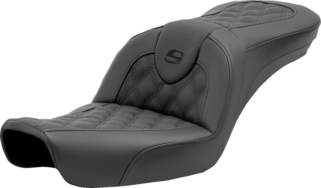 Saddlemen Roadsofa™ Seat - Lattice Stitch - without Backrest - FXD '96-'03 896-04-182 - Main Product View