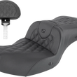 Load image into Gallery viewer, Saddlemen Roadsofa™ Seat - With Backrest - Full Lattice Stitch - Black - Heated - GL I20-06-182BRHCT - Main Product View