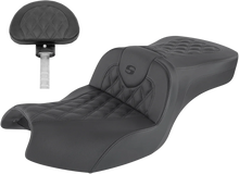 Load image into Gallery viewer, Saddlemen Roadsofa™ Seat - With Backrest - Full Lattice Stitch - Black - Indian I20-06-182BR - Main Product View