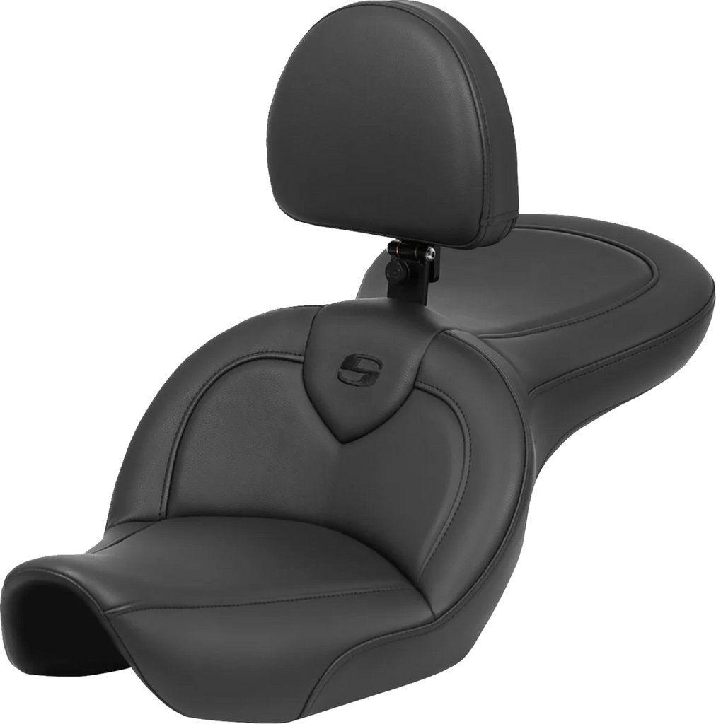 Saddlemen Roadsofa™ Seat - with Backrest - Black - FXDWG '96-'23 896-05-187BR - Main Product View