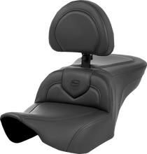 Load image into Gallery viewer, Saddlemen Roadsofa™ Seat - with Backrest - Black Stitching - FL '23-'24 823-07-187BR - Main Product View