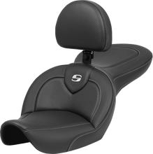 Load image into Gallery viewer, Saddlemen Roadsofa™ Seat - with Backrest - Carbon Fiber - FXDWG '96-'23 896-05-185BR - Main Product View