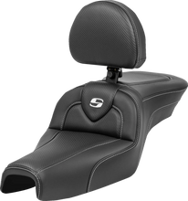 Load image into Gallery viewer, Saddlemen Roadsofa™ Seat - with Backrest - Carbon Fiber - XL '04-'22 807-03-185BR - Main Product View