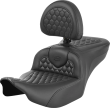 Load image into Gallery viewer, Saddlemen Roadsofa™ Seat - with Backrest - Honeycomb - FLTR/FLHX '23-'24 823-07-189B0 - Main Product View
