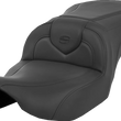 Load image into Gallery viewer, Saddlemen Roadsofa™ Seat - with Backrest - Honeycomb - White Stitch - FLTR/FLHX '23-'24 823-07-189B6