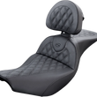 Load image into Gallery viewer, Saddlemen Roadsofa™ Seat - with Backrest - Lattice Stitch - Black - Indian '14-'23 I14-07-182BR - Main Product View
