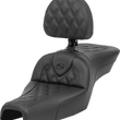 Load image into Gallery viewer, Saddlemen Roadsofa™ Seat - with Backrest - Lattice Stitch - XL '04-'22 807-03-182BR - Main Product View