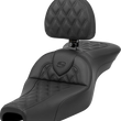 Load image into Gallery viewer, Saddlemen Roadsofa™ Seat - with Backrest - Lattice Stitch - XL '04-'22 807-11-182BR - Main Product View