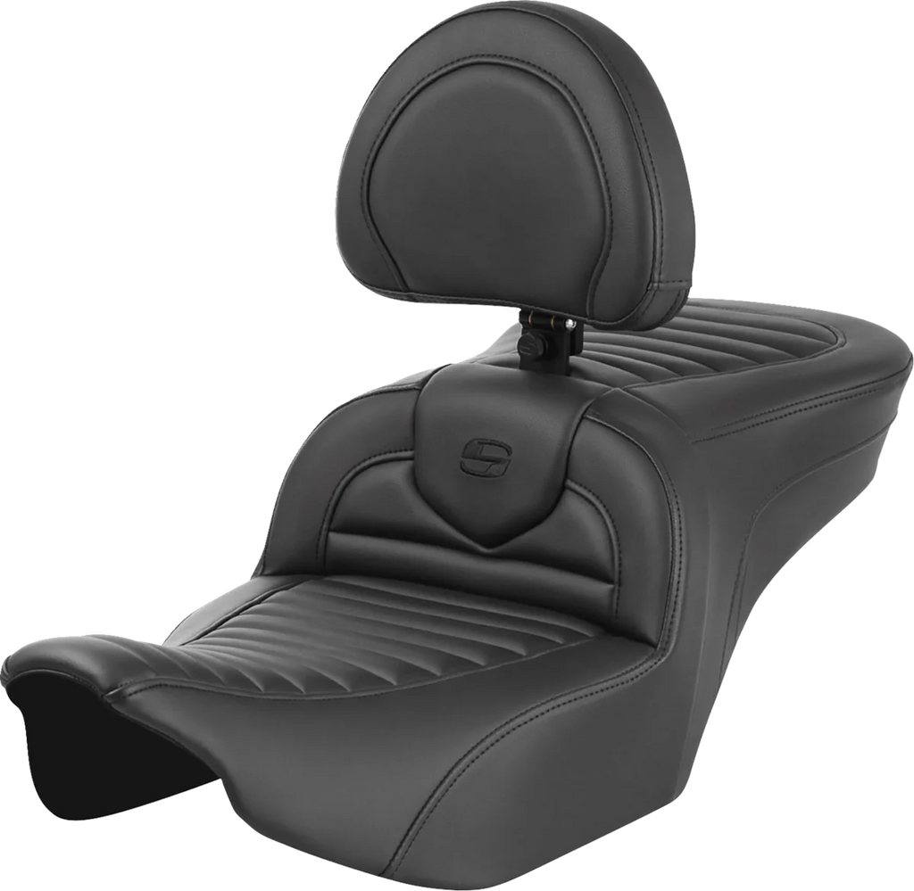 Saddlemen Roadsofa™ Seat - with Backrest - Tuck-n-Roll - FLTR/FLHX '23-'24 823-07-202B0 - Main Product View