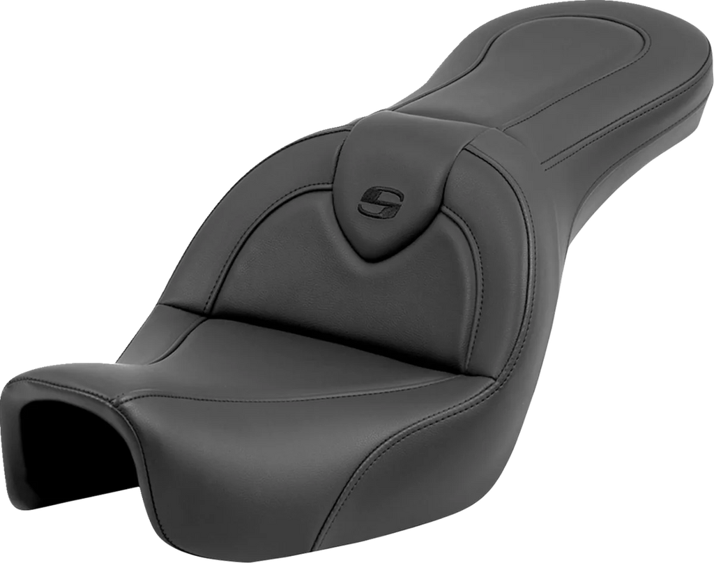 Saddlemen Roadsofa™ Seat - without Backrest - Black/Black Stitching - FXD '06-'17 806-04-187 - Main Product View