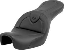 Load image into Gallery viewer, Saddlemen Roadsofa™ Seat - without Backrest - Black/Black Stitching - FXD '06-'17 806-04-187 - Main Product View