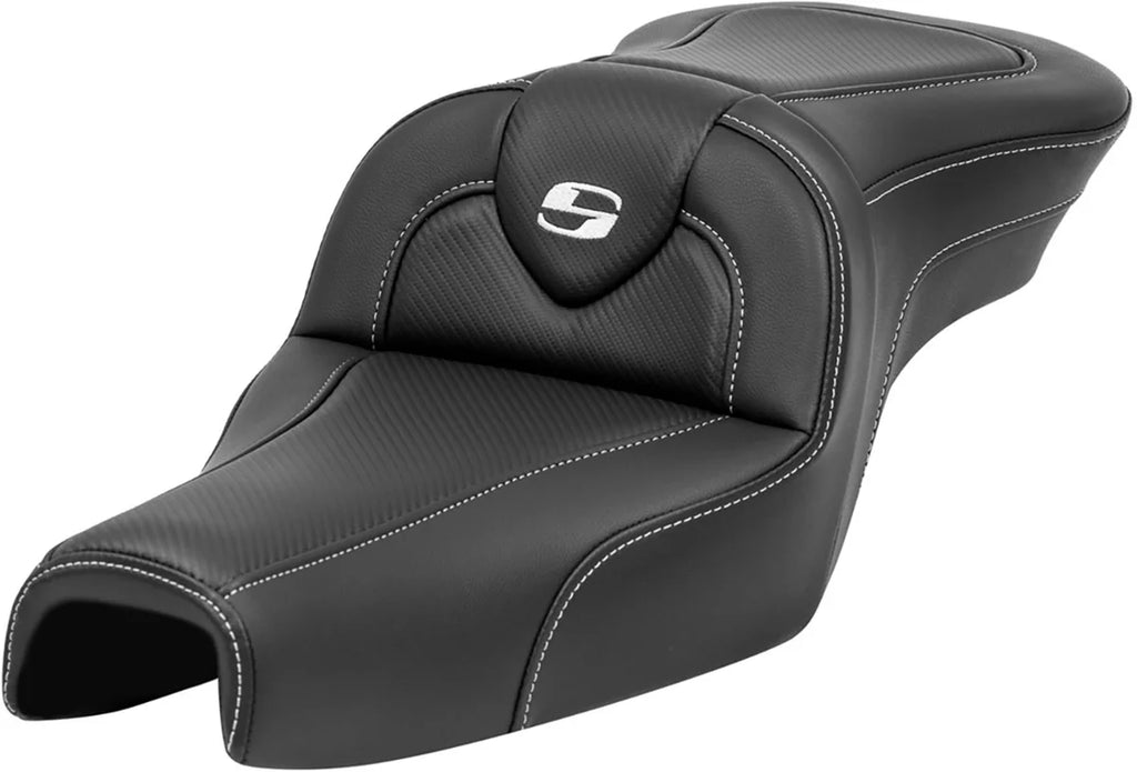 Saddlemen Roadsofa™ Seat - without Backrest - Carbon Fiber - XL '04-'22 807-03-185 - Main Product View