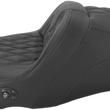 Load image into Gallery viewer, Saddlemen Roadsofa™ Seat - without Backrest - Full Lattice Stitch - Heated - '08-'23 FLH 808-07B-182HCT - Main Product View