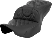 Load image into Gallery viewer, Saddlemen Roadsofa™ Seat - without Backrest - Lattice Stitch - Black - FL '23-'24 823-07-182 - Main Product View