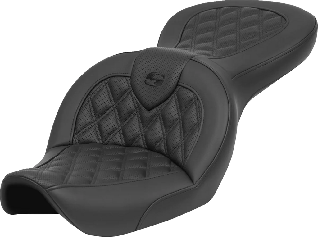 Saddlemen Roadsofa™ Seat - without Backrest - Lattice Stitch - FXDWG '96-'23 896-05-182 - Main Product View
