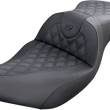 Load image into Gallery viewer, Saddlemen Roadsofa™ Seat - without Backrest - Red Lattice Stitch - FLTR/FLHX '23-'24 823-07-18204 - Side View