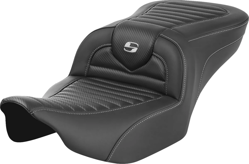 Saddlemen Roadsofa™ Seat - without Backrest - Tuck-n-Roll - Carbon Fiber - FLTR/FLHX '23-'24 823-07-20400 - Main Product View