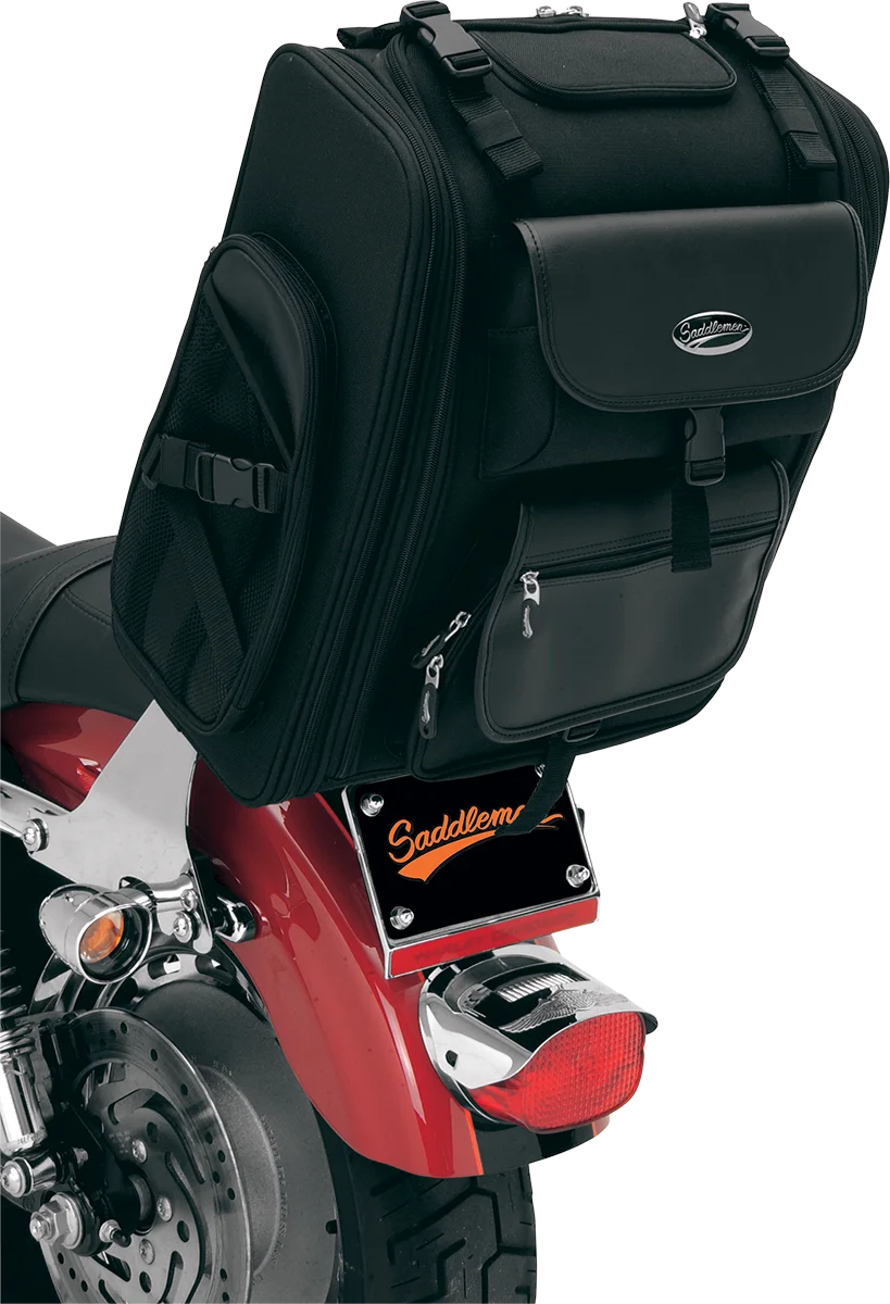 Saddlemen S2200E Expandable Sissy Bar Bag - Installation View