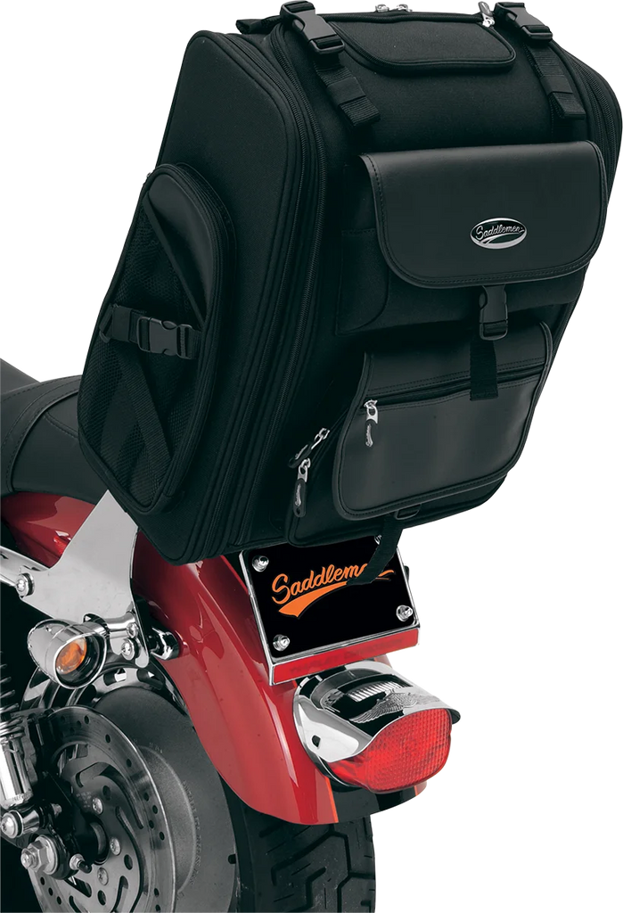 Saddlemen S2200E Expandable Sissy Bar Bag - Installation View