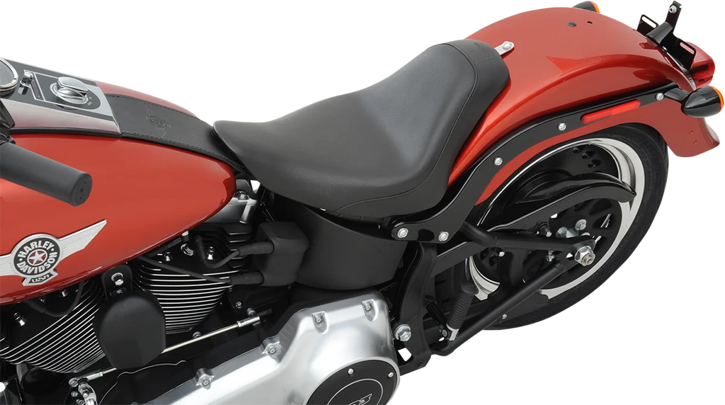 Saddlemen S3 Super Slammed Seat - Solo - Black - '07-'17 FB 806-12-002D - Back View