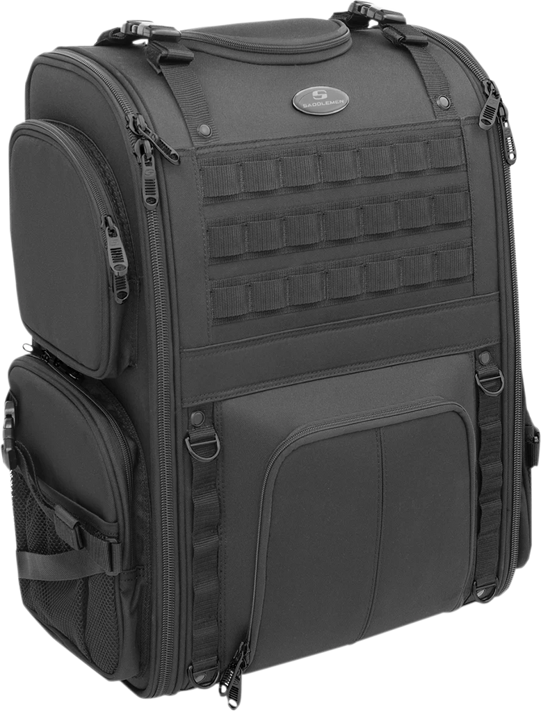 Saddlemen S3500 Tactical Sissy Bar Bag - Black EX000040A - Main Product View