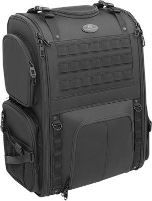 Saddlemen S3500 Tactical Sissy Bar Bag - Black EX000040A - Main Product View