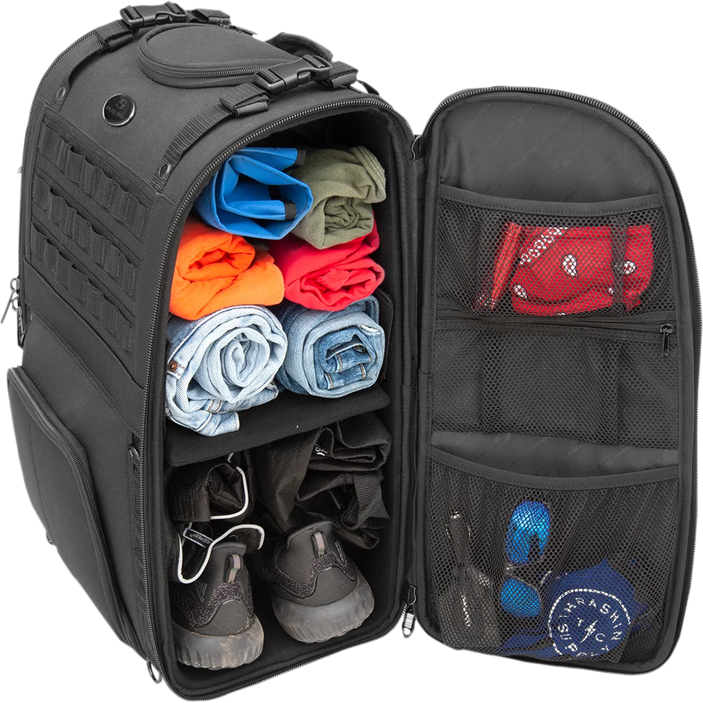 Saddlemen S3500 Tactical Sissy Bar Bag - Black EX000040A - Additional View 5