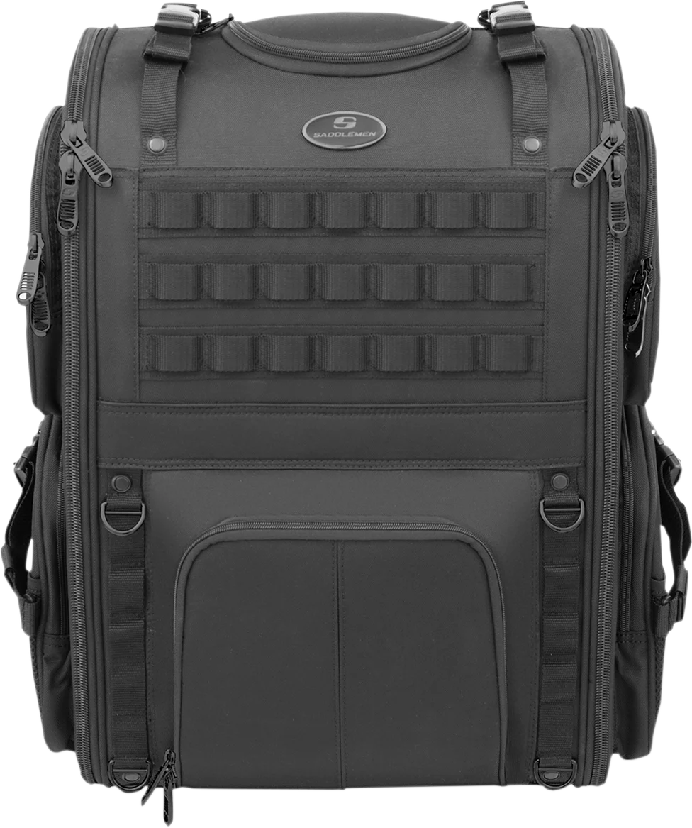 Saddlemen S3500 Tactical Sissy Bar Bag - Black EX000040A - Additional View 8