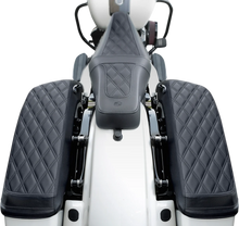 Load image into Gallery viewer, Saddlemen Saddlebag Cover - Lattice Stitch - FL '14-'22 L870-14-LS - Side View