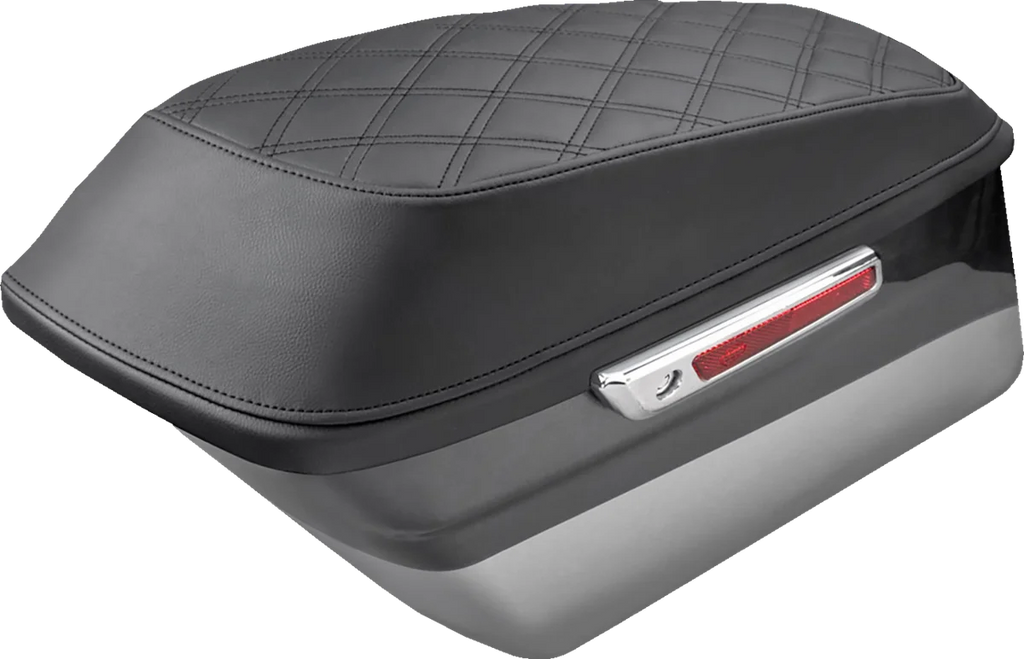 Saddlemen Saddlebag Cover - Lattice Stitch - FL '14-'22 L870-14-LS - Installation View