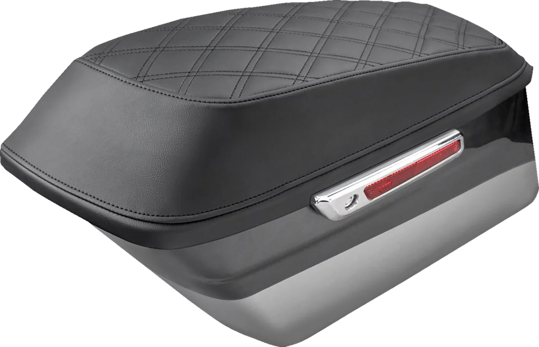 Saddlemen Saddlebag Cover - Lattice Stitch - FL '93-'13 L870-93-LS - Back View