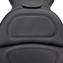 Load image into Gallery viewer, Saddlemen Seat - Explorer™ - With Backrest - Stitched - Black - FL/FX '06-'17 806-12-030 - Side View
