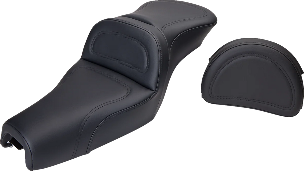 Saddlemen Seat - Explorer™ - With Backrest - Stitched - Black - XL '04-'20 807-03-030 - Main Product View