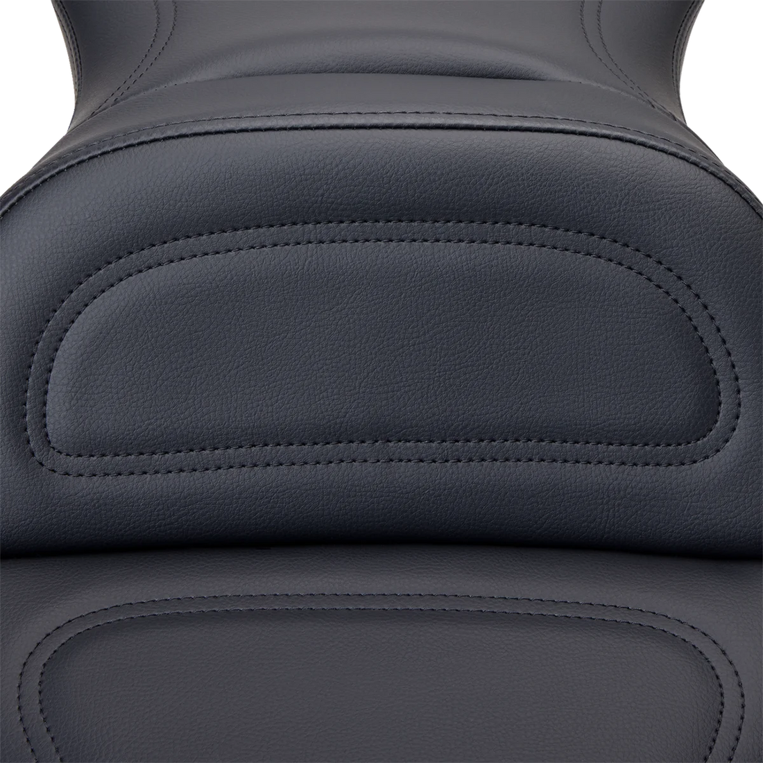 Saddlemen Seat - Explorer™ - With Backrest - Stitched - Black - XL '04-'20 807-03-030 - Side View