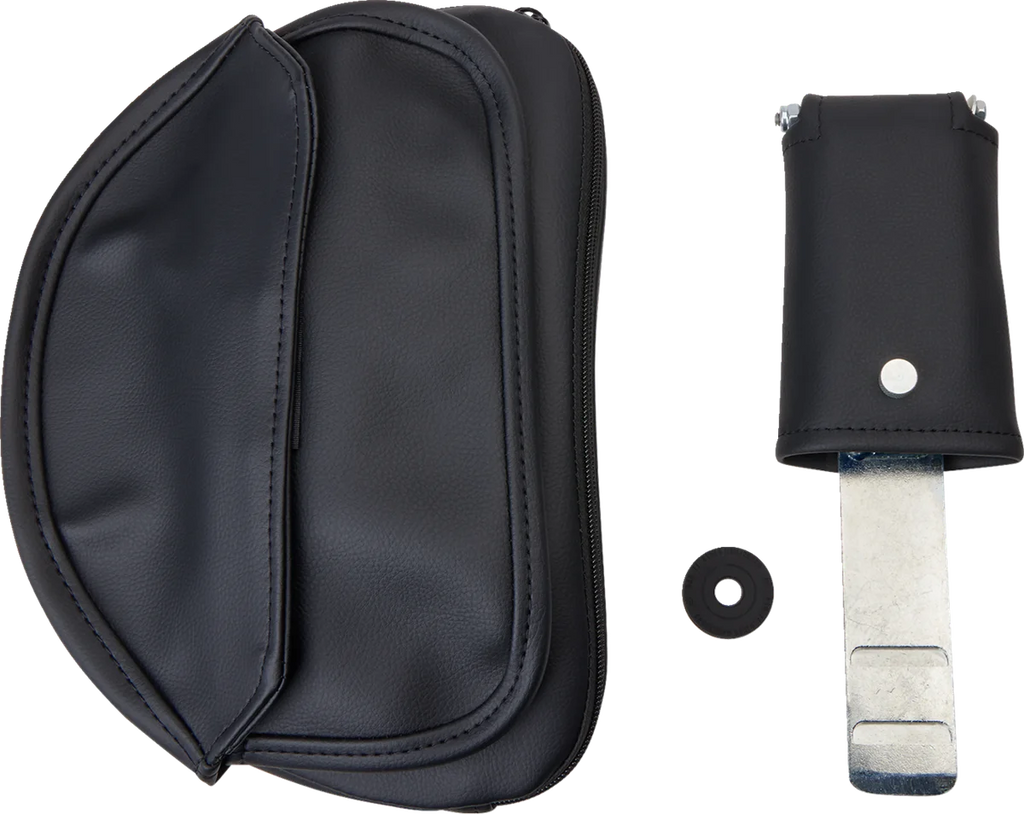 Saddlemen Seat - Explorer™ - With Backrest - Stitched - Black - XL '04-'20 807-03-030 - Back View