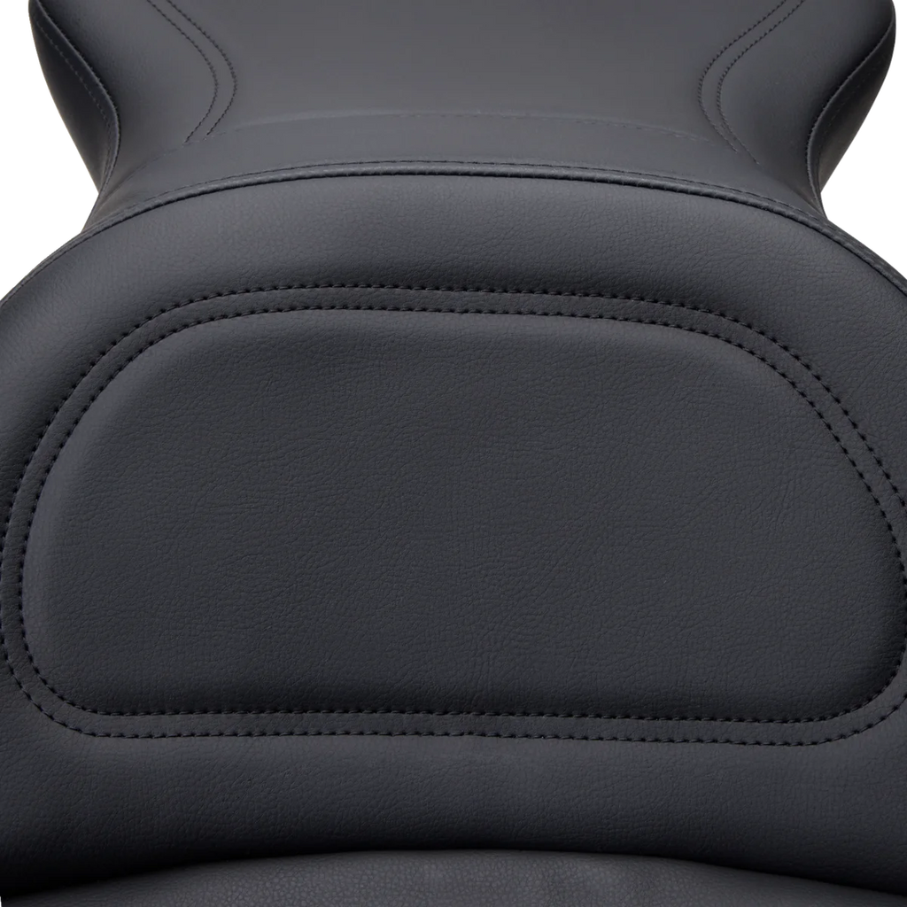 Saddlemen Seat - Explorer™ - Without Backrest - Stitched - Black - FLSTF '07-'17 806-12-0291 - Back View