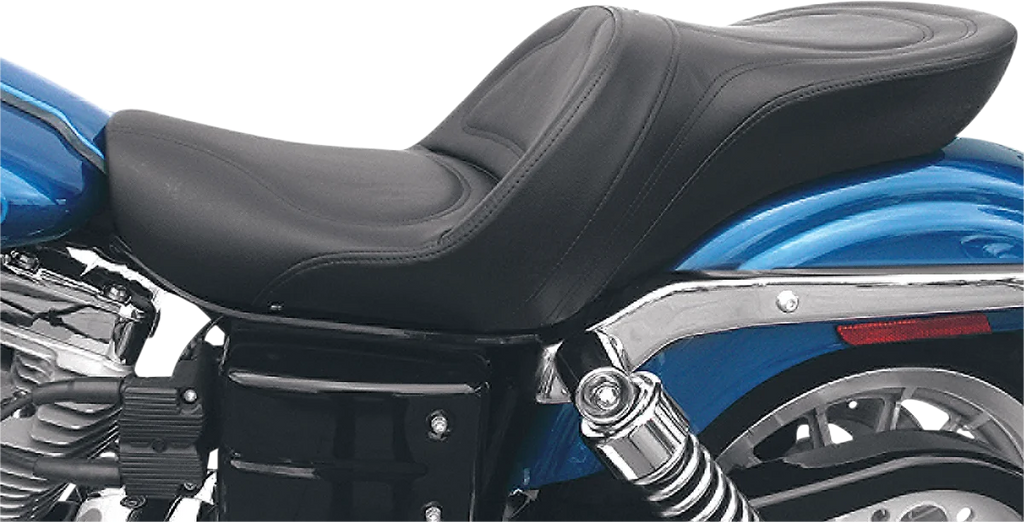 Saddlemen Seat - Explorer™ - Without Backrest - Stitched - Black - FXD '04-'05 804-04-0291 - Back View
