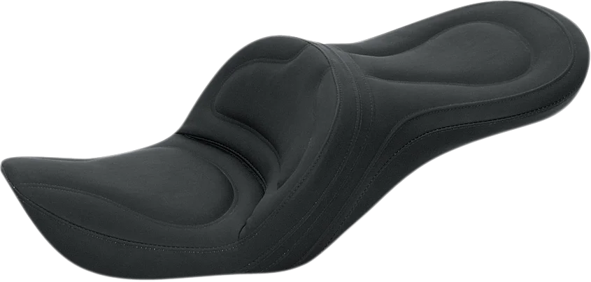 Saddlemen Seat - Explorer™ - Without Backrest - Stitched - Black - FXSTD - Side View